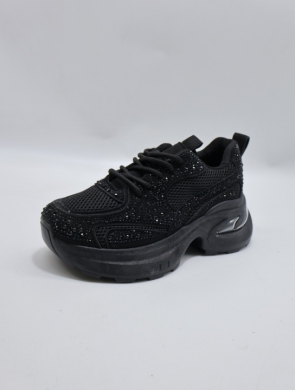 Buty sportowe damskie na płaskim (36-41) 8973 BLACK