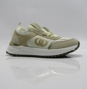 Buty sportowe damskie na płaskim (36-41) 403 BEIGE