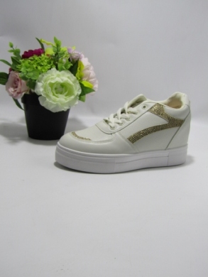 Buty sportowe damskie na koturnie (36-41) 85-938 BEIGE