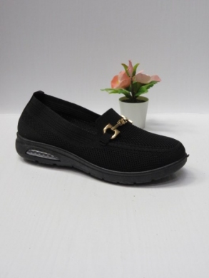 Mokasyny damskie na płaskim (36-41) EV27 BLACK