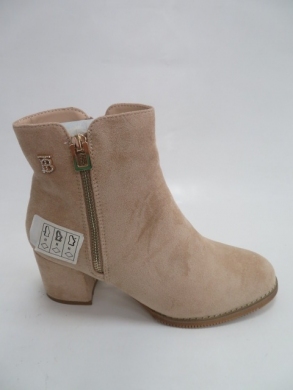 Botki damskie jesienne na obcasie (36-41) 8052-9 BEIGE