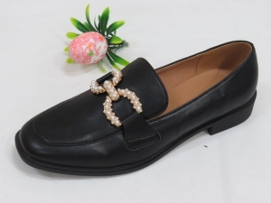 Mokasyny damskie na płaskim (36-41) A19 BLACK