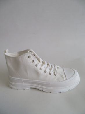 Trampki damskie na płaskim (36-41) BO-677 WHITE