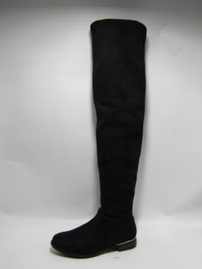 Kozaki damskie na płaskim (36-41) 076 BLACK