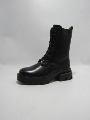 Botki damskie na płaskim (36-41) DE835P BLACK
