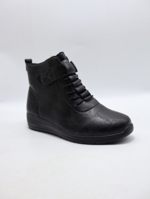 Botki damskie ocieplane na płaskim (39-43) DTA99-1 BLACK