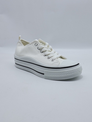 Trampki damskie na płaskim (36-41) B118 WHITE