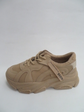 Sneakersy damskie niskie (36-41) BL279 KHAKI