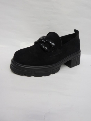 Mokasyny damskie na koturnie (36-41) 3251C BLACK