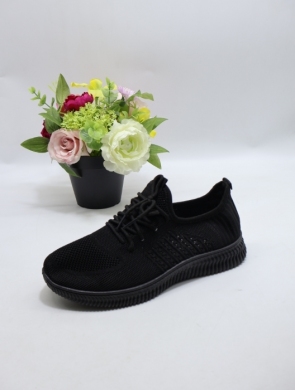 Buty sportowe damskie na płaskim (36-41) G8393-1 BLACK