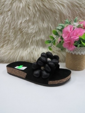 Klapki damskie na płaskim (36-41) BJ651 BLACK