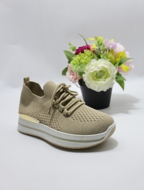 Buty sportowe damskie na płaskim (36-41) 139-3 KHAKI