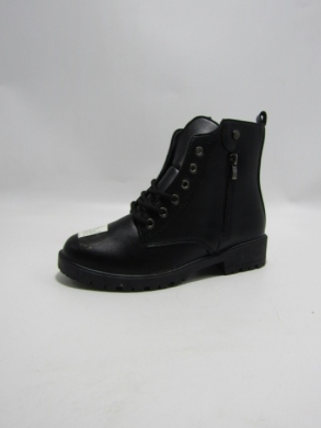 Botki damskie ocieplane na płaskim (36-41) XCHE-30 BLACK