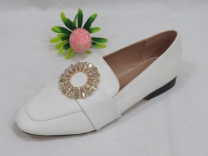 Mokasyny damskie na płaskim (36-41) 888-291 WHITE