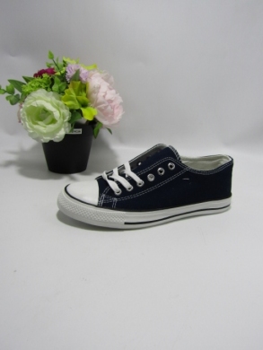 Trampki damskie na płaskim (36-41) 7BW-7 NAVY