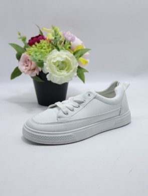 Buty sportowe damskie na płaskim (36-41) 957 WHITE