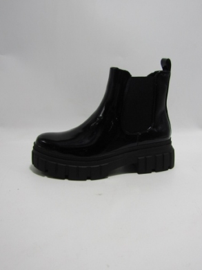 Botki damskie ocieplane na płaskim (36-41) FB-061A BLACK
