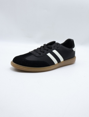 Buty sportowe damskie na płaskim (36-41) XBC-25602 BLACK