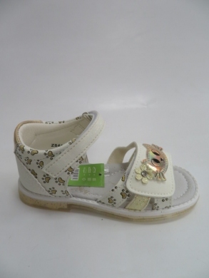 Sandały dziewczęce (21-26) AB841 WHITE/GON