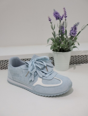 Buty sportowe damskie na płaskim (36-41) 9050 BLUE