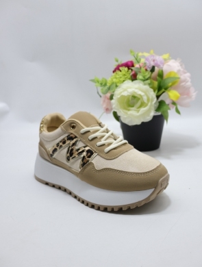 Buty sportowe damskie na płaskim (36-41) 5859 KHAKI