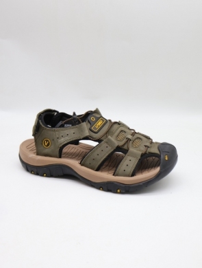 Sandały męskie (39-44) 2888 OLIVE SKÓRA
