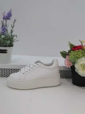 Buty sportowe damskie na płaskim (36-41) C902 WHITE