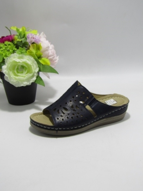 Klapki damskie na koturnie (37-42) 7022-6 NAVY