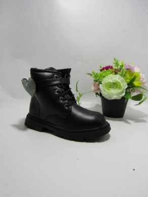 Botki dziewczęce ocieplane (31-36) 915 BLACK