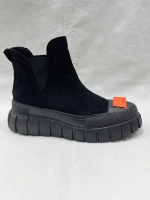 Botki damskie na płaskim (36-41) F1015 BLACK