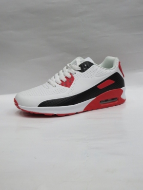 Buty sportowe damskie na płaskim (36-41) D014-325 WH/BL/RED