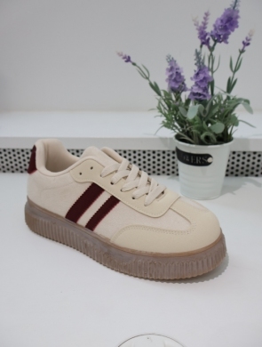 Buty sportowe damskie na płaskim (36-41) BL633 WINE