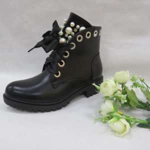 Botki damskie na płaskim (36-41) C7221 BLACK