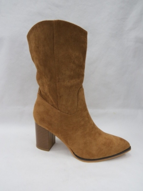 Kozaki damskie na obcasie (36-41) 8613A CAMEL
