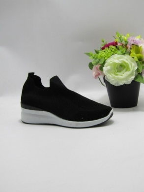 Buty sportowe damskie na płaskim (36-41) 2125 BLACK