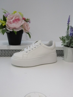 Buty sportowe damskie na płaskim (36-41) C902 WHITE