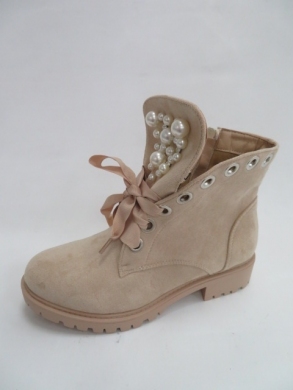 Botki damskie jesienne na płaskim (36-41) 8371 BEIGE