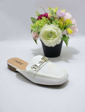 Klapki damskie na płaskim (36-41) 9716 WHITE