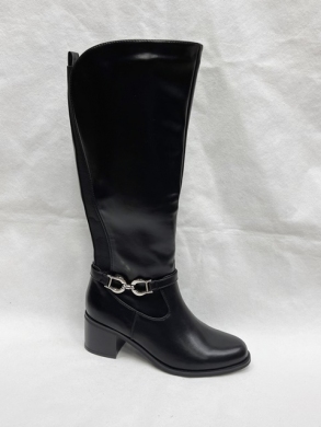 Kozaki damskie ocieplane na obcasie (36-41) UK98 BLACK