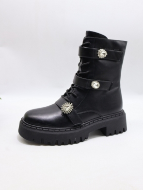 Botki damskie na płaskim (36-41) HQ7732 BLACK