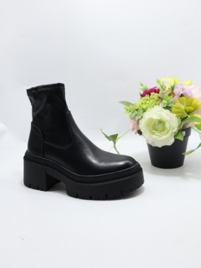 Botki damskie na obcasie (36-41) 9670A BLACK