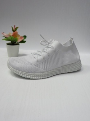 Buty sportowe damskie na płaskim (36-41) WW029 WHITE