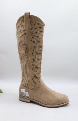 Kozaki damskie na płaskim (36-41) A958 KHAKI