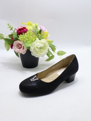 Czółenki damskie na obcasie (36-41) J-318 BLACK