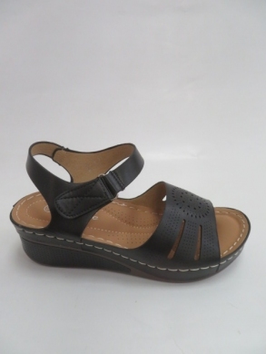 Sandały damskie na koturnie (36-41) 0-24 BLACK