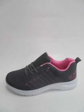 Buty sportowe damskie na płaskim (36-42) JX2118 GREY/PINK