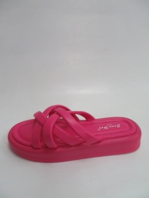Klapki damskie na płaskim (36-41) W847 FUCHSIA