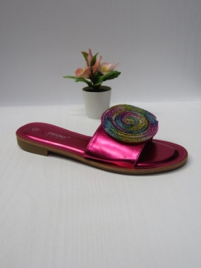 Klapki damskie na płaskim (36-41) JH313 FUCHSIA