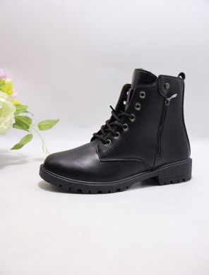Botki damskie ocieplane na płaskim (36-41) XCHE-30 BLACK