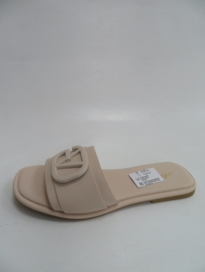 Klapki damskie na płaskim (36-41) 100-6 BEIGE